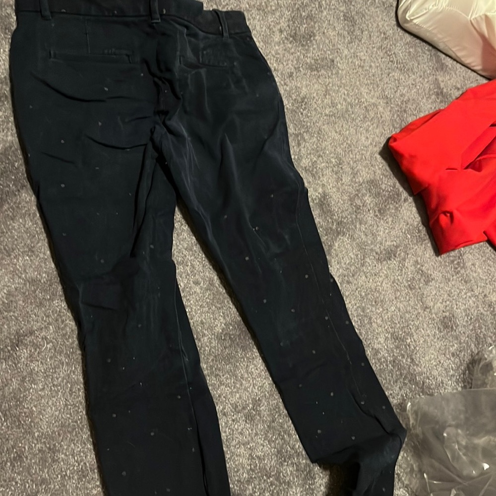 Gab blue pants with dark blue pockadot